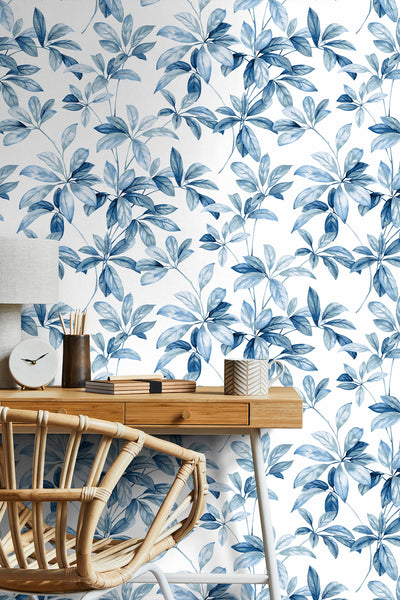 product image for Leaf Trail Peel-and-Stick Wallpaper in Lakeside 96