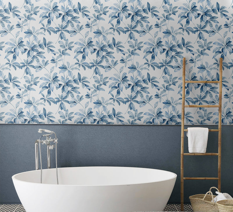 Shop Leaf Trail Peel-and-Stick Wallpaper in Lakeside | Burke Decor