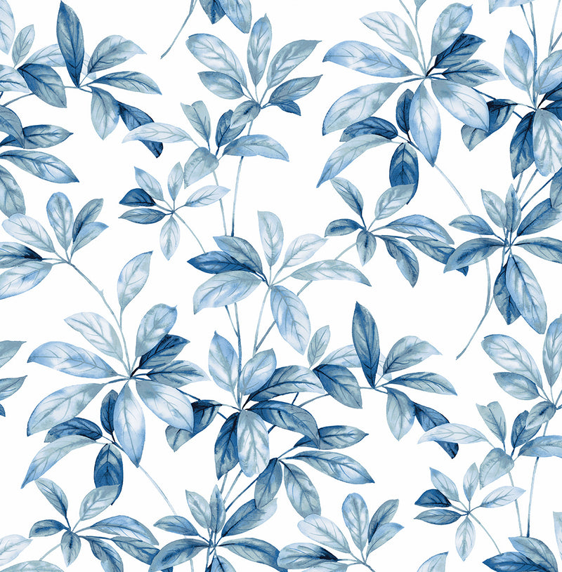 media image for Leaf Trail Peel-and-Stick Wallpaper in Lakeside 286