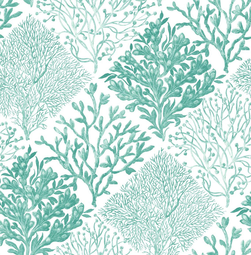 media image for Seaweed Peel-and-Stick Wallpaper in Seaglass 262