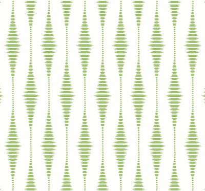 product image of Striped Ikat Peel-and-Stick Wallpaper in Macaw Green 549