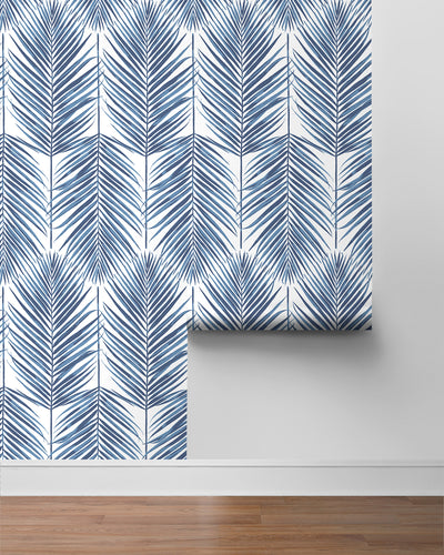 product image for Paradise Palms  Peel-and-Stick Wallpaper in Coastal Blue 91