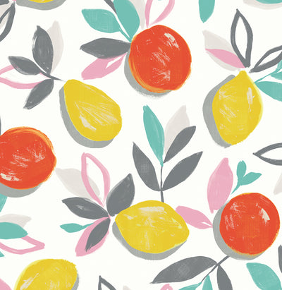 product image of Fruit Toss Peel & Stick Wallpaper in Tropic Sunset 570