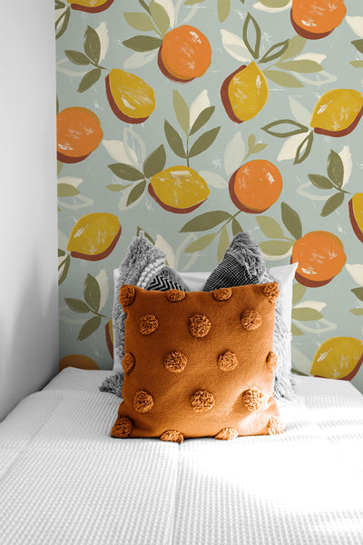 product image for Fruit Toss Peel & Stick Wallpaper in Daydream Grey 78