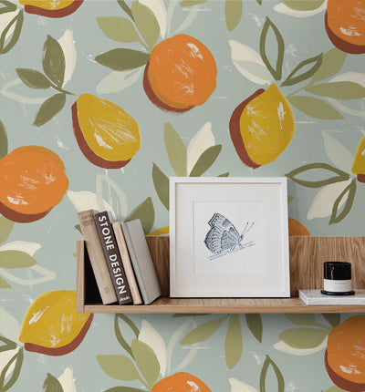 product image for Fruit Toss Peel & Stick Wallpaper in Daydream Grey 8