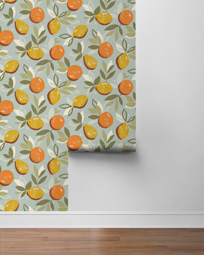 product image for Fruit Toss Peel & Stick Wallpaper in Daydream Grey 1