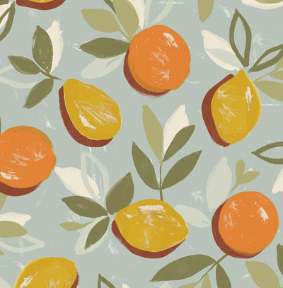 product image for Fruit Toss Peel & Stick Wallpaper in Daydream Grey 48