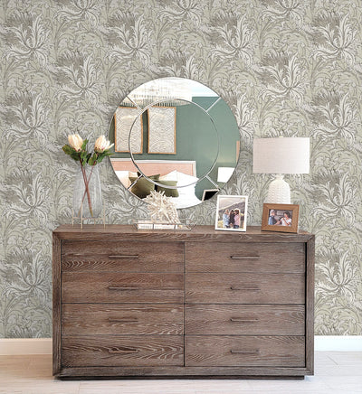 product image for Floral Folly Peel & Stick Wallpaper in Lunar Rock & Pale Oak 34