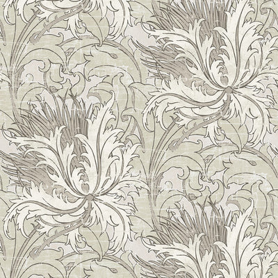 product image of Floral Folly Peel & Stick Wallpaper in Lunar Rock & Pale Oak 581