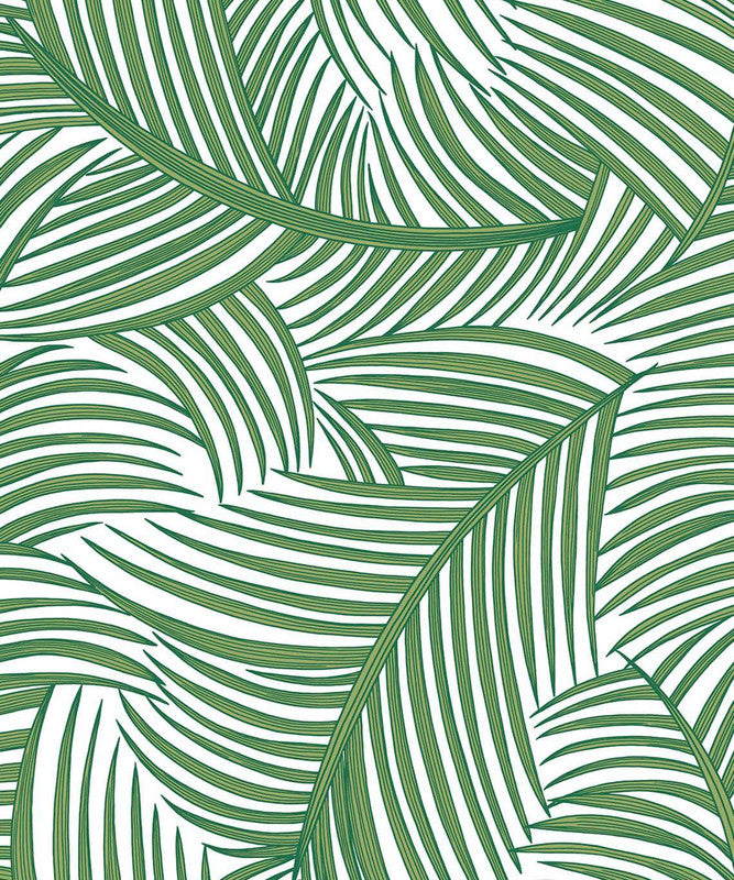 media image for Tossed Palm Fronds Peel & Stick Wallpaper in Greenery 276