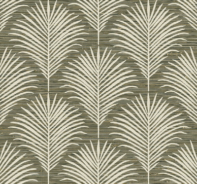 product image of Grassland Palm Peel & Stick Wallpaper in Charcoal & Sand 520