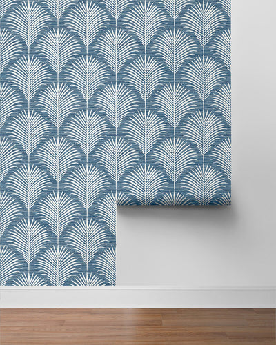 product image for Grassland Palm Peel & Stick Wallpaper in Blue Lagoon 87