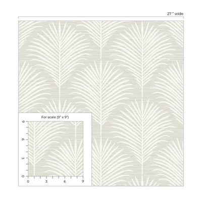 product image for Grassland Palm Peel & Stick Wallpaper in Sea Salt 45