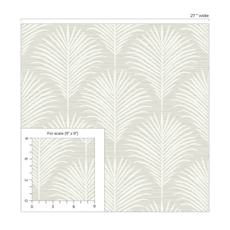 media image for Grassland Palm Peel & Stick Wallpaper in Sea Salt 219