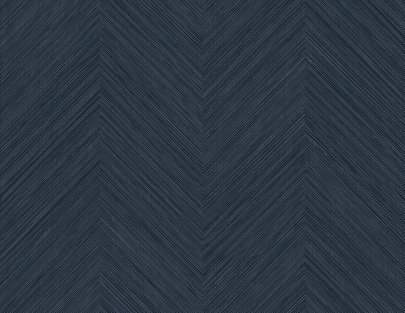 media image for Chevron Stripe Peel & Stick Wallpaper in Dark Blue 268