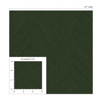 product image for Chevron Stripe Peel & Stick Wallpaper in Green 51