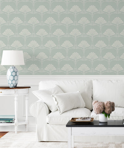 product image for Deco Floral Peel & Stick Wallpaper in Aloe Mist 67