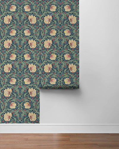 product image for Pimpernel Garden Peel & Stick Wallpaper in Bluestone & Clay 62