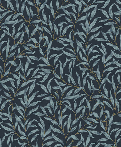 product image for Willow Trail Peel & Stick Wallpaper in Aegean Blue 49