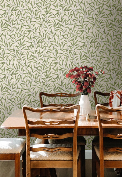 product image for Willow Trail Peel & Stick Wallpaper in Sprig Green 54
