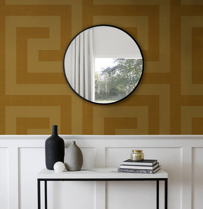 product image for Maze Geo Peel & Stick Wallpaper in Antique Gold 4