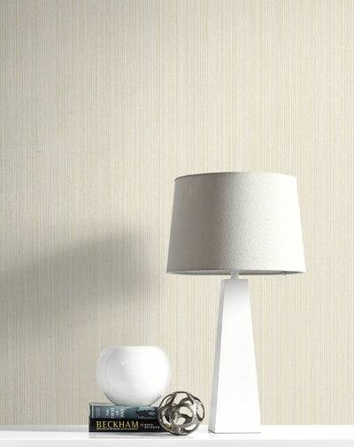 product image for Natural Stria Wallpaper in Cream and Glitter from the Essential Textures Collection by Seabrook Wallcoverings 77