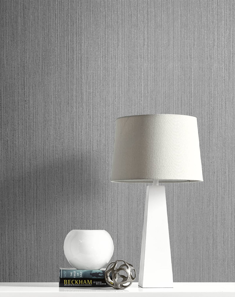 media image for Natural Stria Wallpaper in Earl Grey and Glitter from the Essential Textures Collection by Seabrook Wallcoverings 229