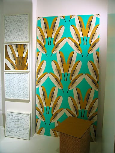 media image for Navajo Wallpaper in Turquoise design by Cavern Home 290