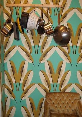 media image for Navajo Wallpaper in Turquoise design by Cavern Home 27