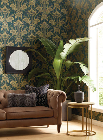 product image for Nouveau Damask Wallpaper from the Deco Collection by Antonina Vella for York Wallcoverings 61