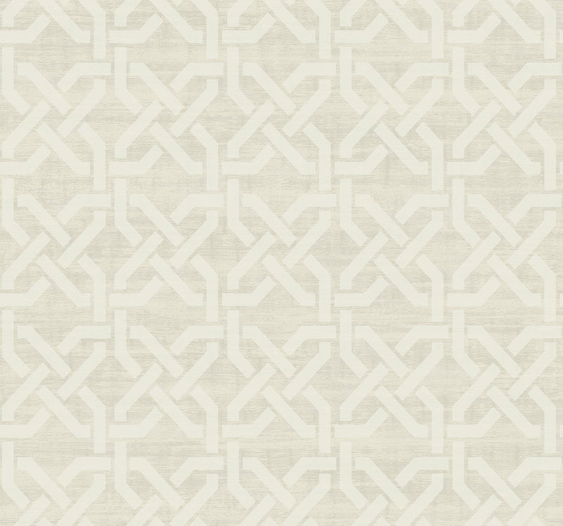 media image for Nouveau Trellis Wallpaper in Sand from the Nouveau Collection by Wallquest 263