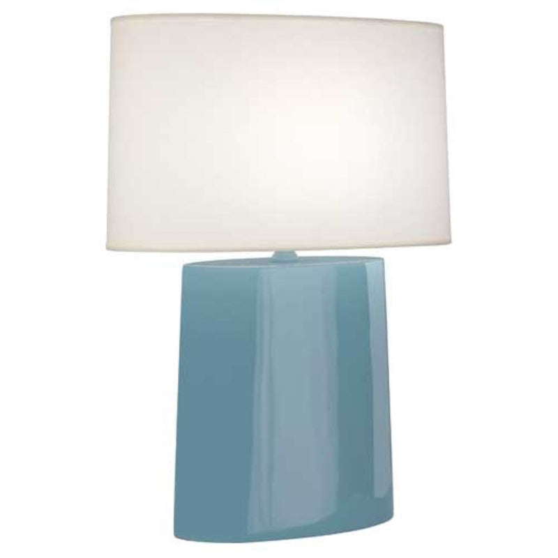 media image for steel blue victor table lamp by robert abbey ra ob03 1 247