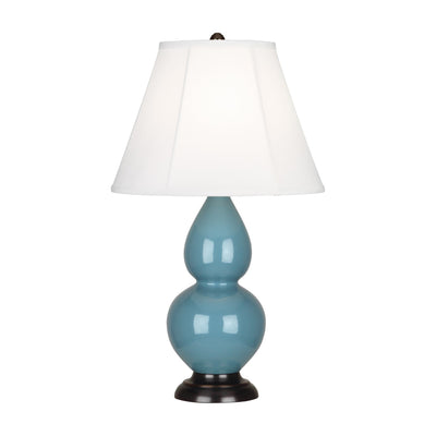 product image for steel blue glazed ceramic double gourd accent lamp by robert abbey ra ob10 5 2