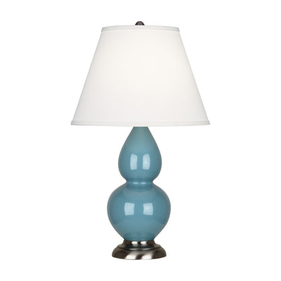 product image for steel blue glazed ceramic double gourd accent lamp by robert abbey ra ob10 4 77