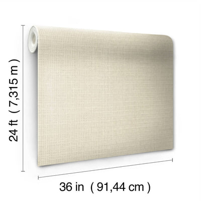 product image for Tatami Weave Wallpaper in Natural Cream 36