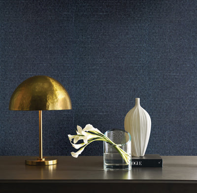 product image for Tatami Weave Wallpaper in Navy 52