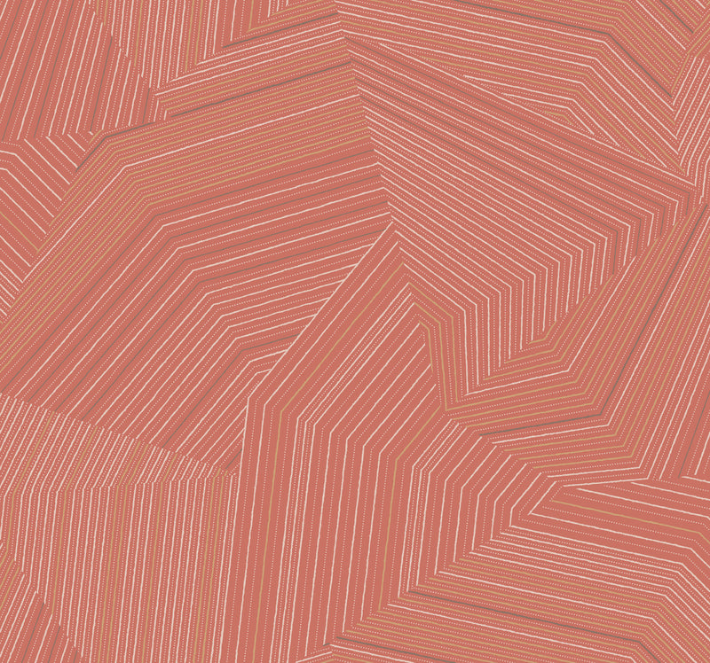 media image for Dotted Maze Wallpaper in Desert Red 216