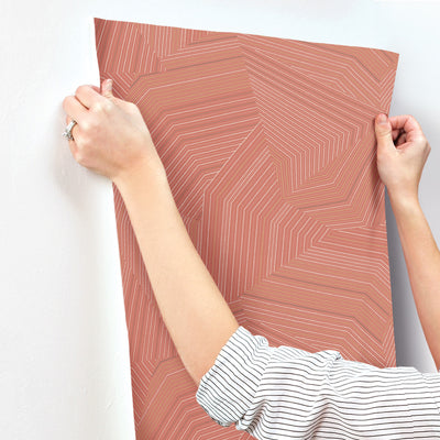 product image for Dotted Maze Wallpaper in Desert Red 40