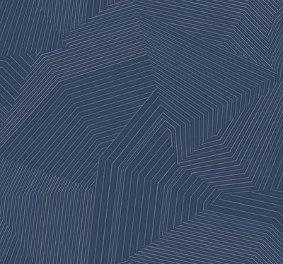 product image of Dotted Maze Wallpaper in Navy 591