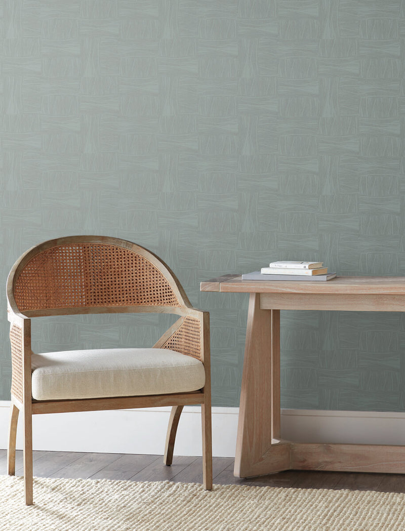 media image for Wicker Dot Wallpaper in Slate Blue 249