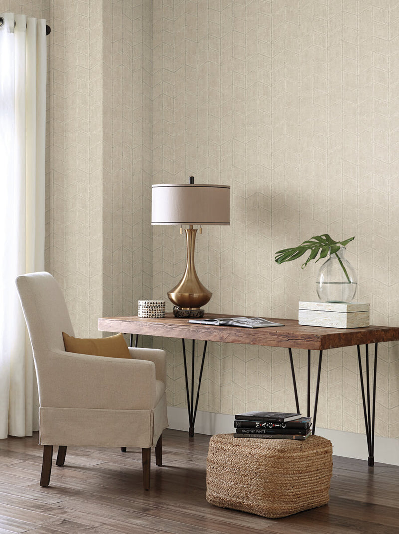 media image for Flatiron Geometric Wallpaper in Taupe 223