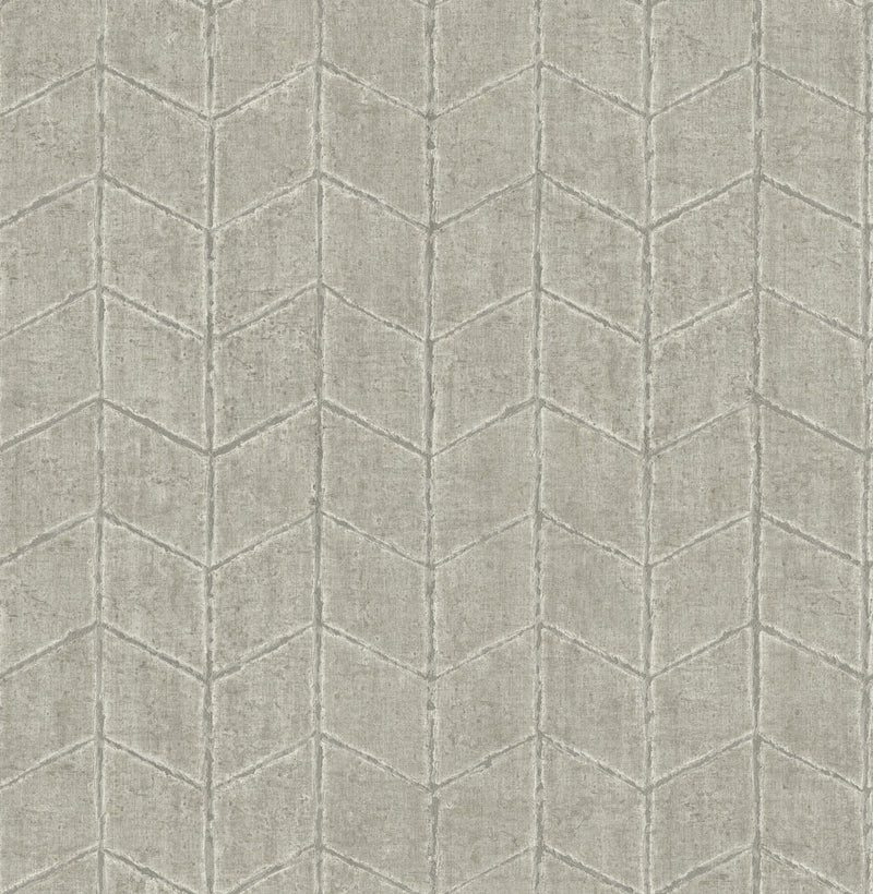 media image for Flatiron Geometric Wallpaper in Cement 275