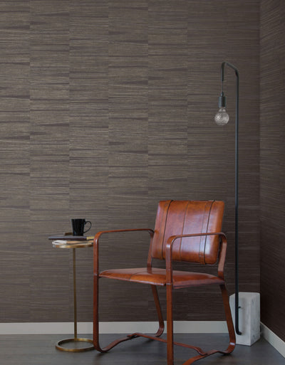 product image for Line Stripe Wallpaper in Charcoal 32