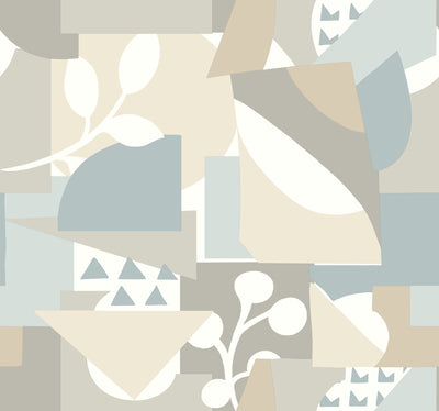 product image for Cut Outs Wallpaper in Sky Blue 80