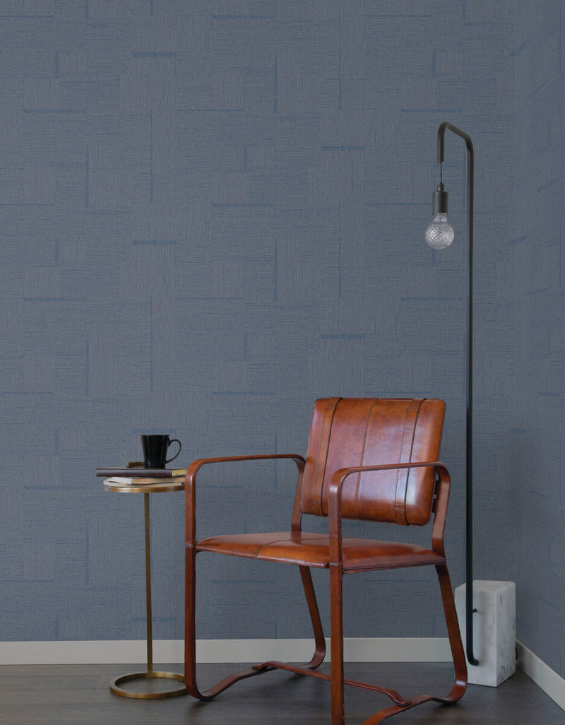 media image for Contour Wallpaper in Navy 24