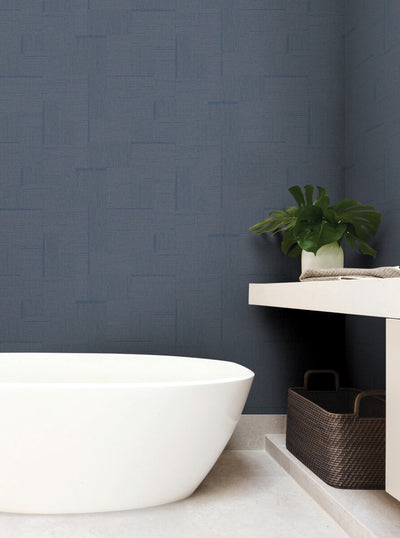 product image for Contour Wallpaper in Navy 55