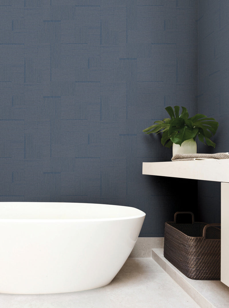 media image for Contour Wallpaper in Navy 274