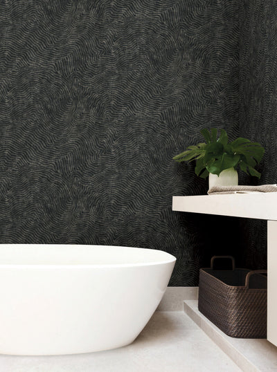 product image for Modern Wood Wallpaper in Black 37