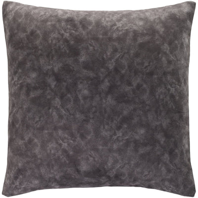 product image for Collins OIS-002 Velvet Square Pillow in Charcoal & Medium Gray by Surya 98