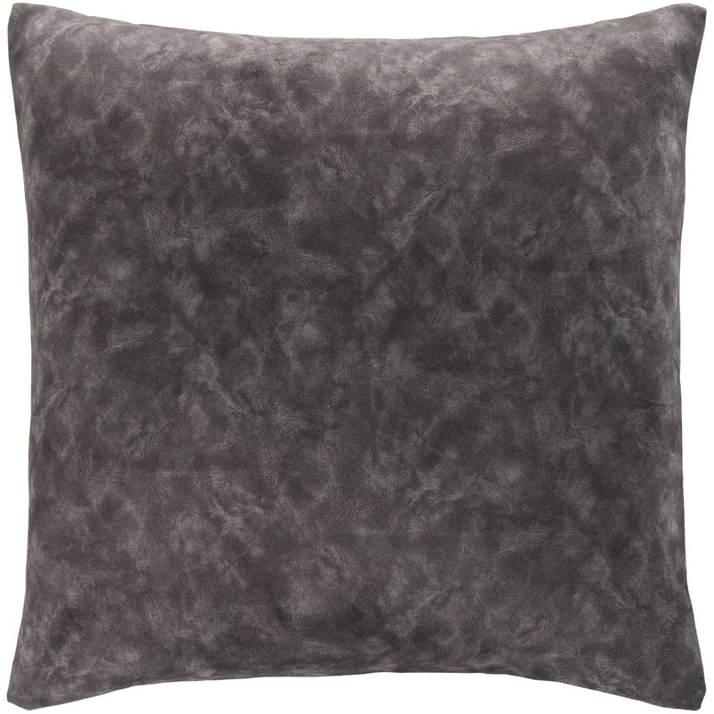 media image for Collins OIS-002 Velvet Square Pillow in Charcoal & Medium Gray by Surya 233